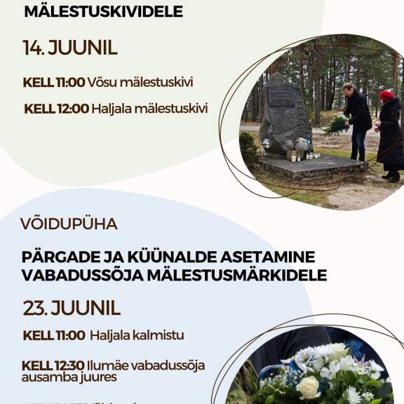 Juuniküüditamise aastapäev 14.06 ja võidupüha 23.06