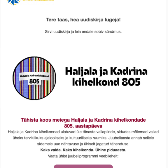 Ilmunud on juunikuu uudiskiri